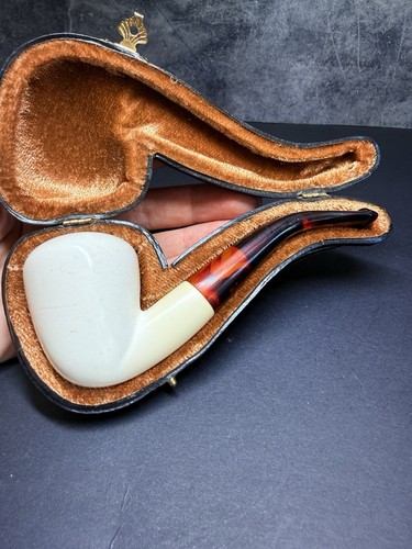 Vintage block meerschaum pipe - vintage,